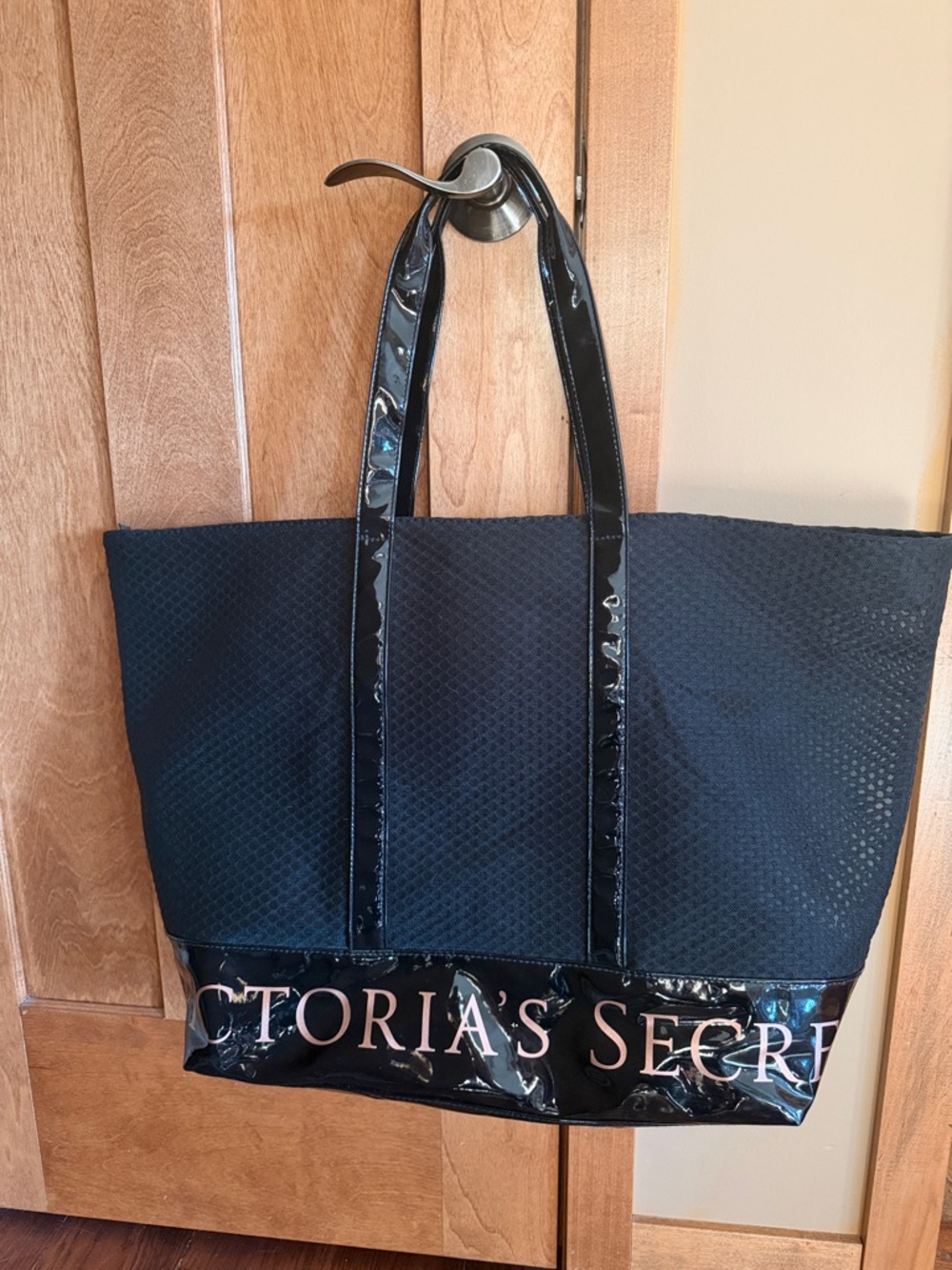Victoria Secret Mesh Weekender Tote Bag Zip Closure